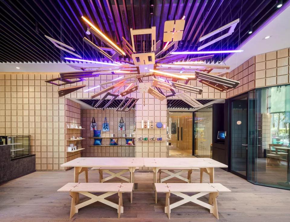 色彩盛宴 联合零售品牌OceanSpot上海创新办公空间设计欣赏