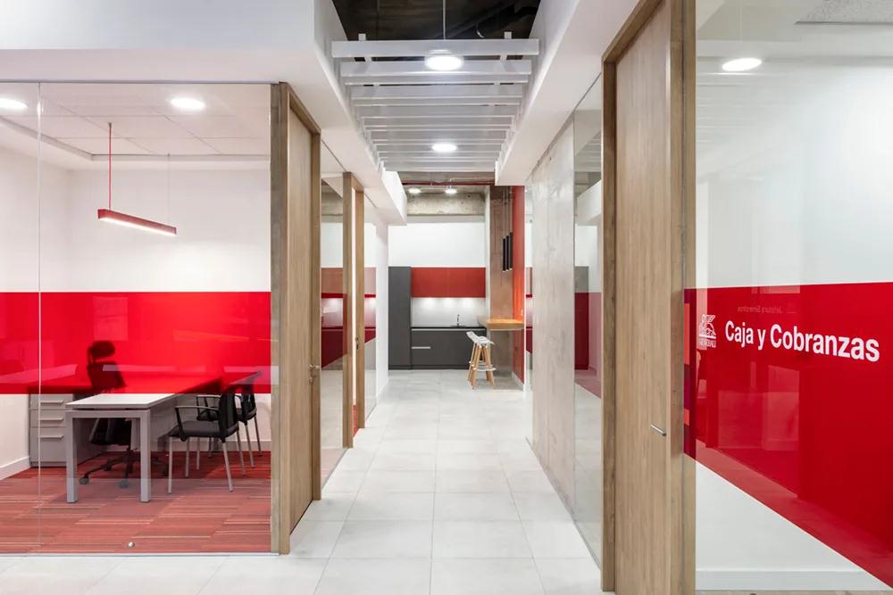 红色狂想曲 意大利Generali保险公司总部办公空间设计欣赏