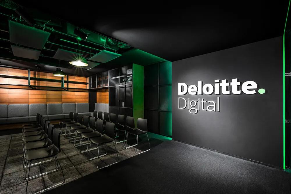 暗色风采 数字化营销巨头Deloitte德勤公司加勒斯特创意办公室设计欣赏